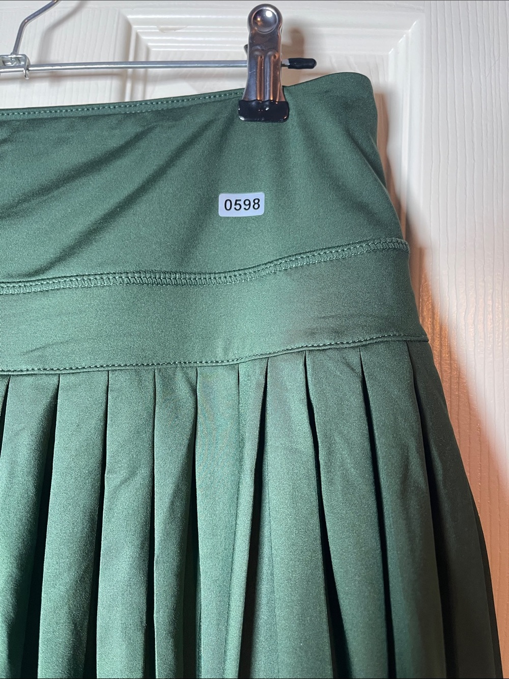 GoldHindel Forest Green Pleated Tennis Skort with Built-In Shorts - Picture 6 of 6
